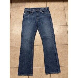Levis Jeans Mens 34x34 527 Blue Bootcut Medium Wash Casual Comfort Denim western